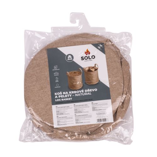 Korb für Briketts und Pellets NATURAL