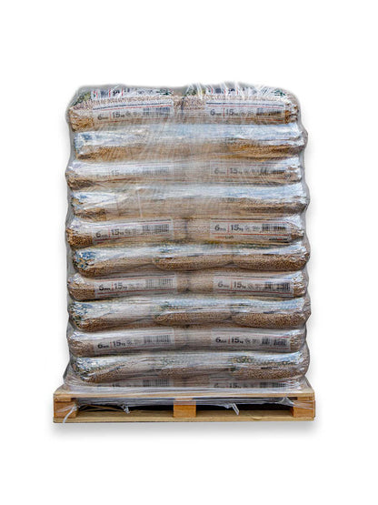 Holzpellets EN+ A1 / DIN+ vier komplette Paletten, 264 Säcke à 15 kg (3960 kg)