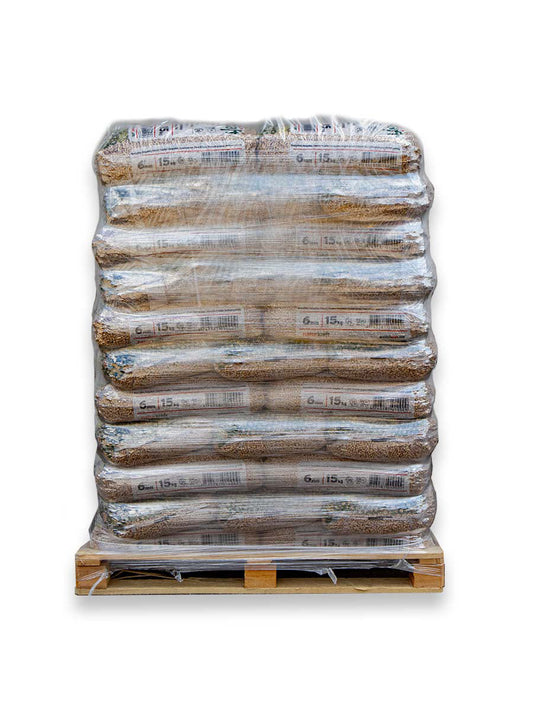 Holzpellets EN+ A1 / DIN+ vier komplette Paletten, 264 Säcke à 15 kg (3960 kg)