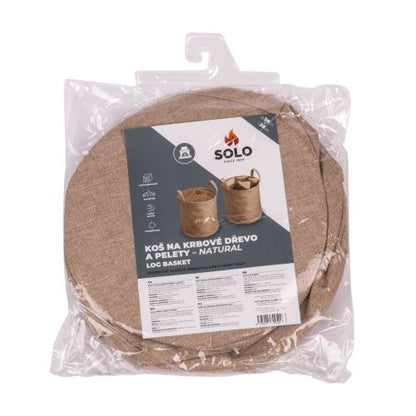 Korb für Briketts und Pellets NATURAL